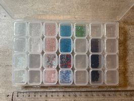 Perlen-Sammlung, Basteln, Schmuck herstellen, Glasperlen