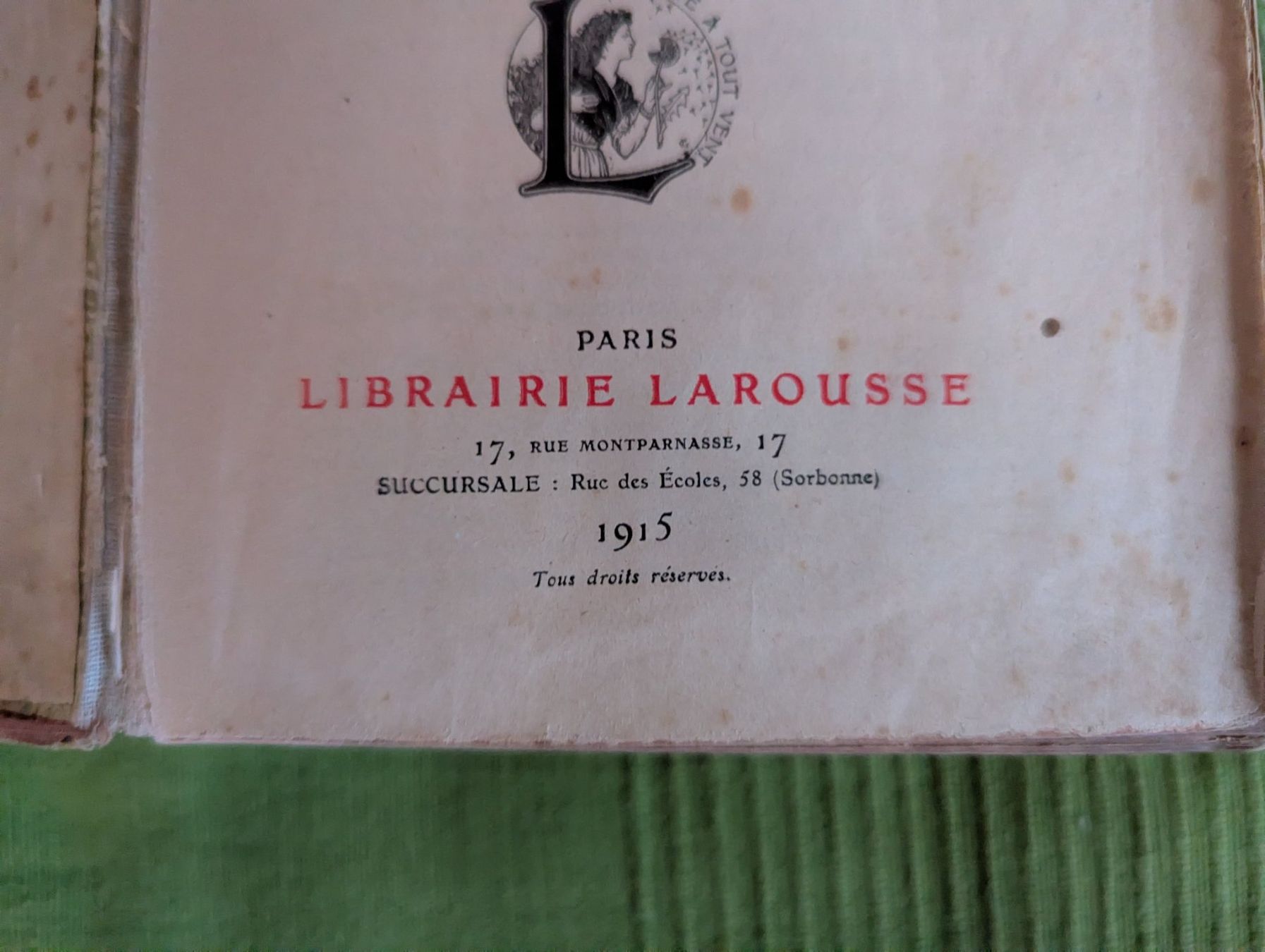 Bücher: Ancien Larousse illustré de 1915. – Gebraucht aus montcherand von Niollu 3