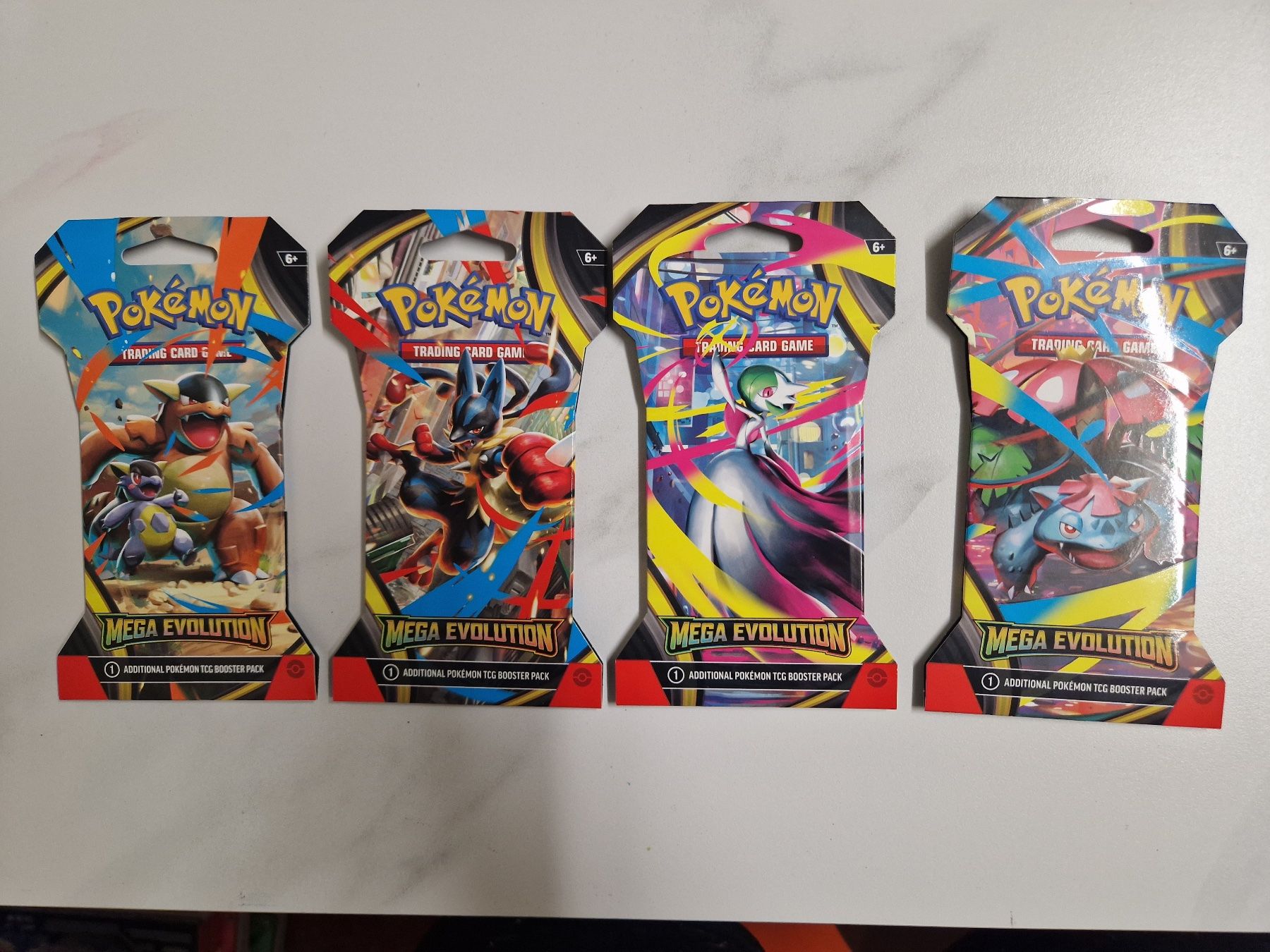Pokémon Carte collezionabili: 4x Pokémon Mega Evolution – Sleeved Booster EN (Artset) – Nuovo e nell'imballaggio originale da Kallnach venduto da yinginho