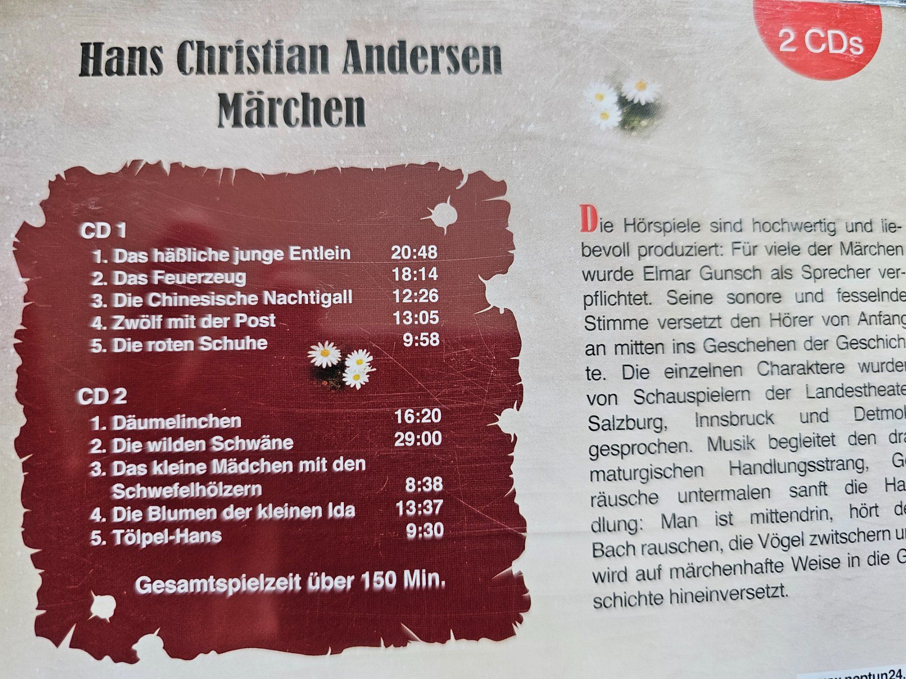 CD: Hans Christian Andersen Märchen-10 stück 1CD – Usato da Bremgarten AG venduto da musiccollector 1
