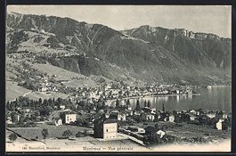 AK Montreux, Vue générale, 1907