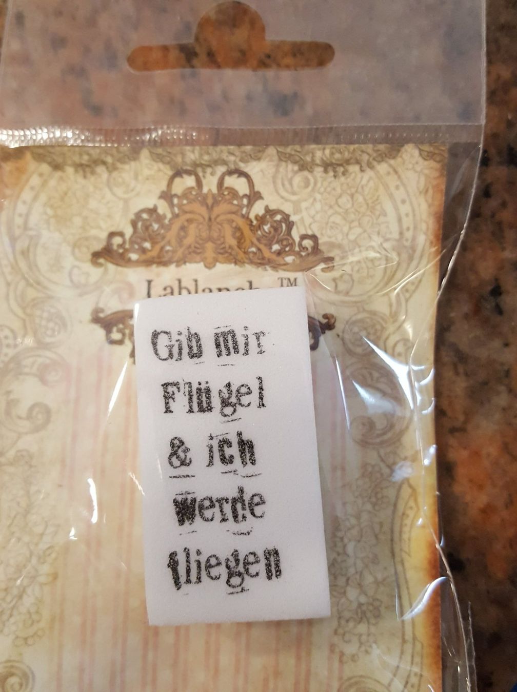 Timbri: Motivstempel Sprüche von La Blanche #4 – Nuovo e nell'imballaggio originale da Würenlingen venduto da Striga 4