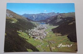 AK Davos Flugaufnahme Swissair Berghotel Schilt Jschalp GR