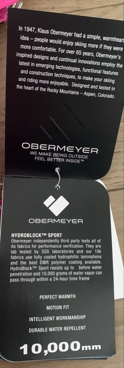 Sci: Obermeyer Combinaison de ski rose, taille 6 neuve – Nuovo e nell'imballaggio originale da Lausanne venduto da mik_l5py 2