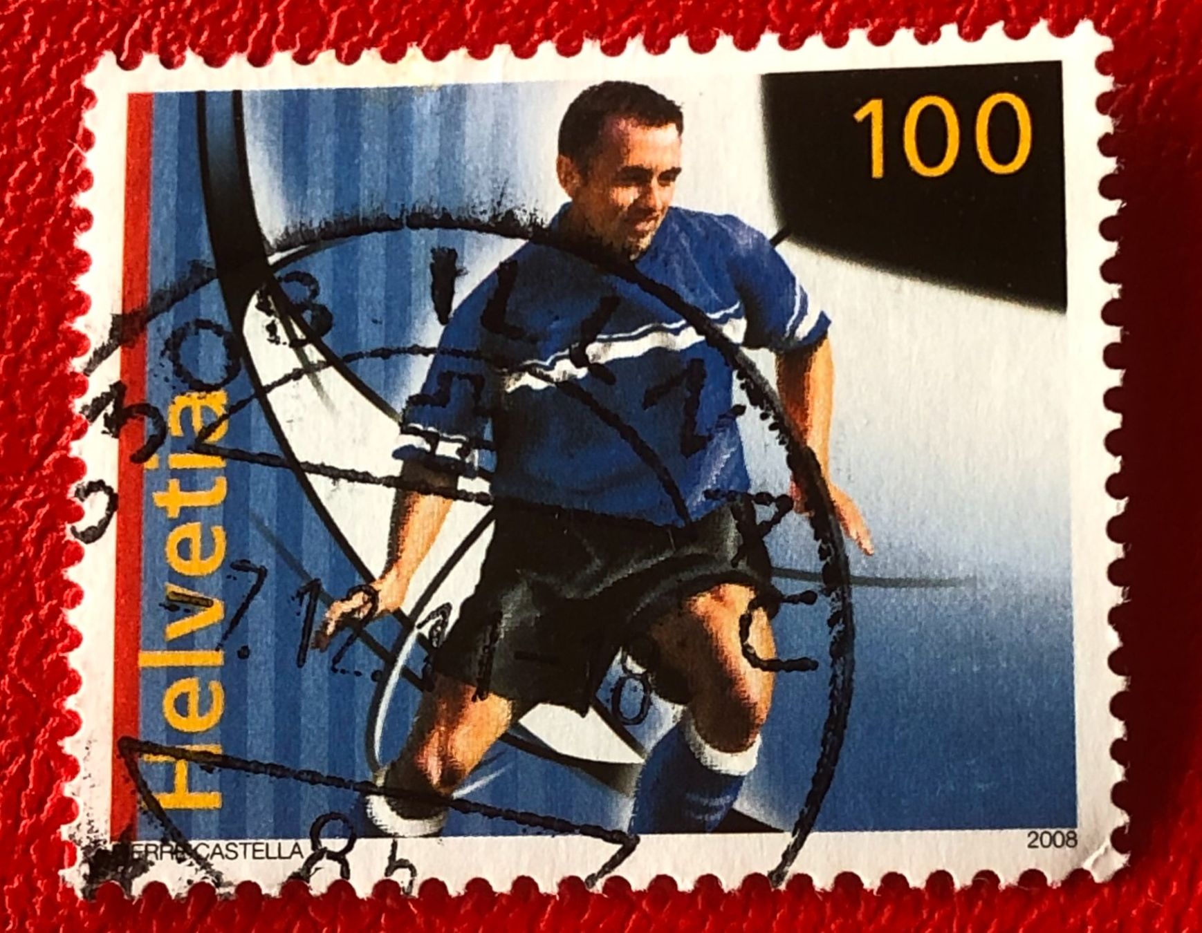 Tutti i francobolli: Nr.1265 Aktivfussball 2008  mit Stempel   – Usato da Aarau venduto da Billa007