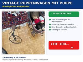 Nostalgisches Kinder-Dreirad Vintage / deko Einzelstück