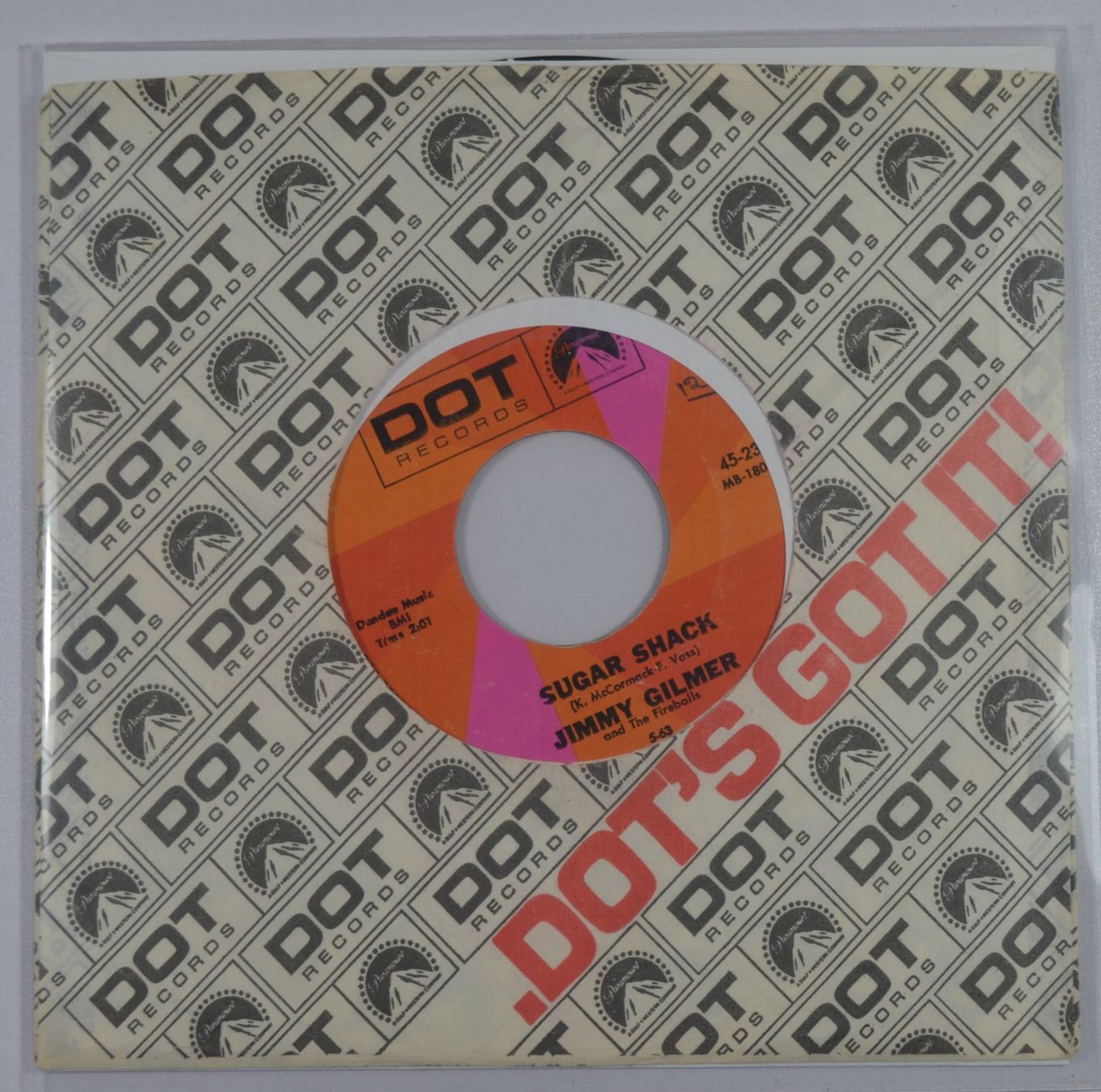 Dischi in vinile: Single: JIMMY GILMER & THE FIREBALLS - Sugar Shack – Usato da Frenkendorf venduto da Yard-Sale-2000
