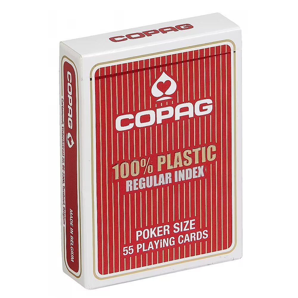 Giochi: COPAG 100% Plastik Poker Jumbo – Nuovo e nell'imballaggio originale da Oensingen venduto da Liquidations-Shop 1