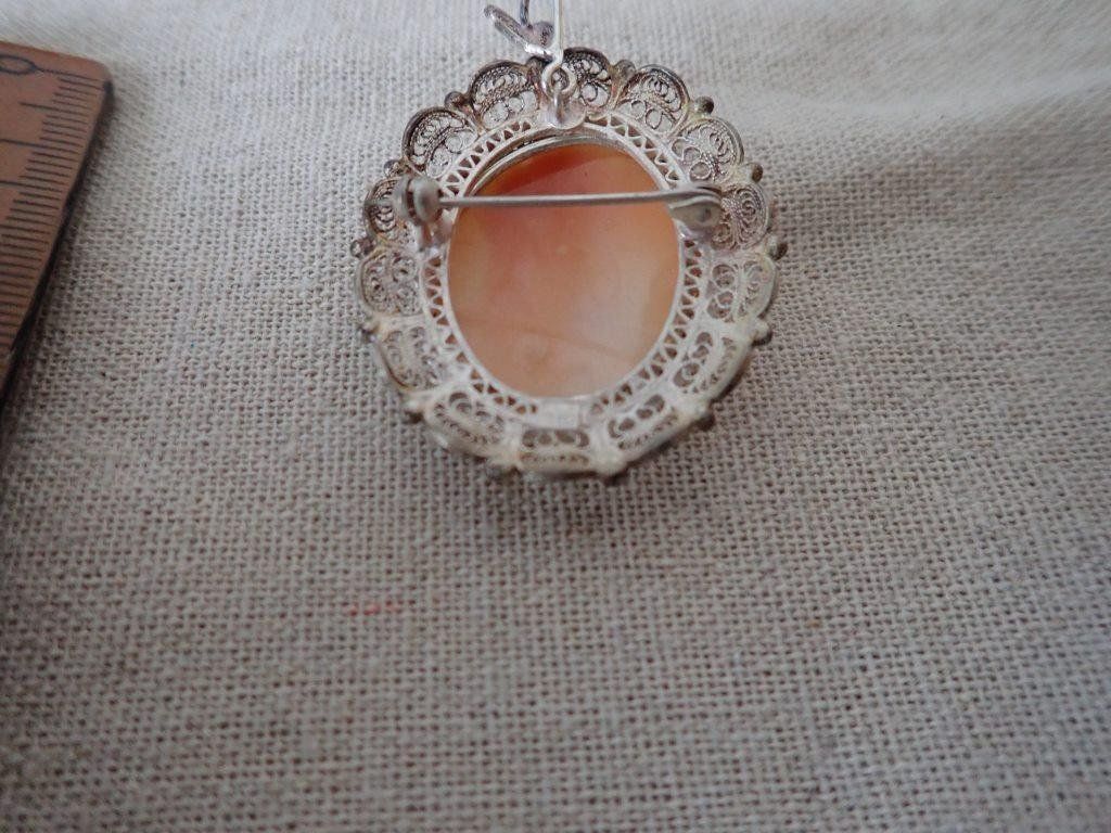 Anhänger: Brosche Anhänger Cameo Kamee 800Silber – Gebraucht aus Galgenen von Marc98 2
