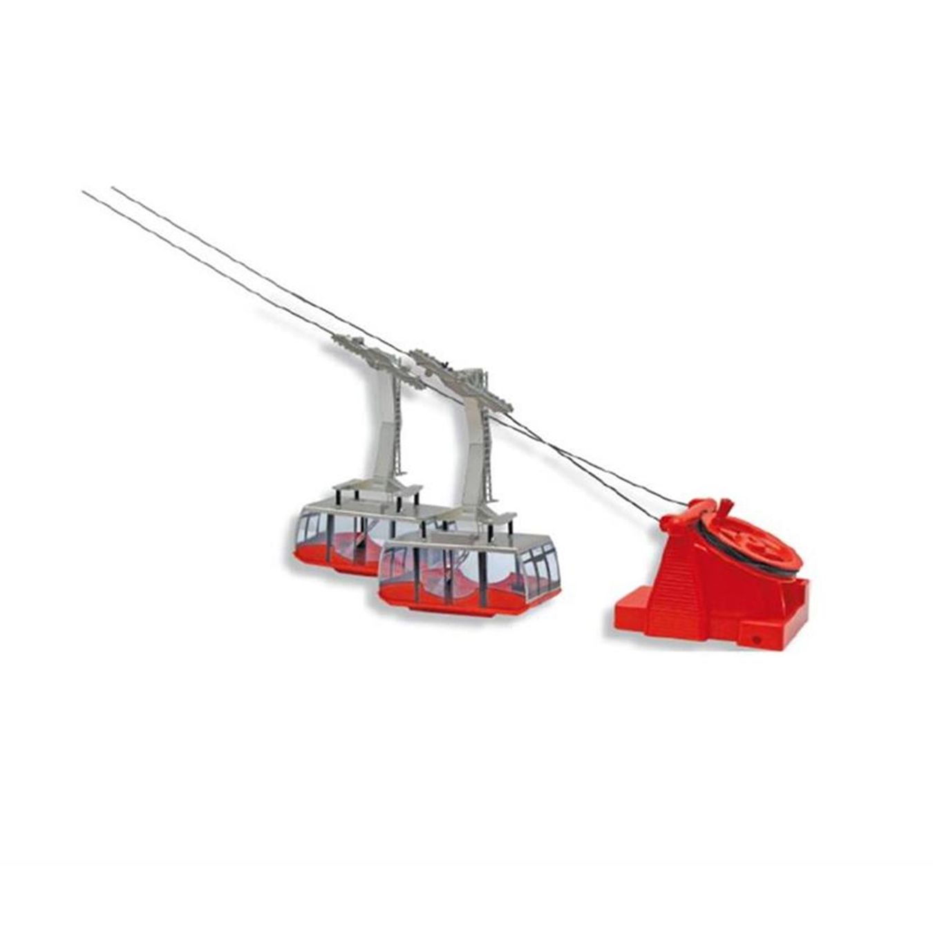 Modellbausätze & Standmodelle: Pendelbahn 2 Gondel Handbetrieb rot 1:32 – Neu und originalverpackt aus Wettingen von Swala 1