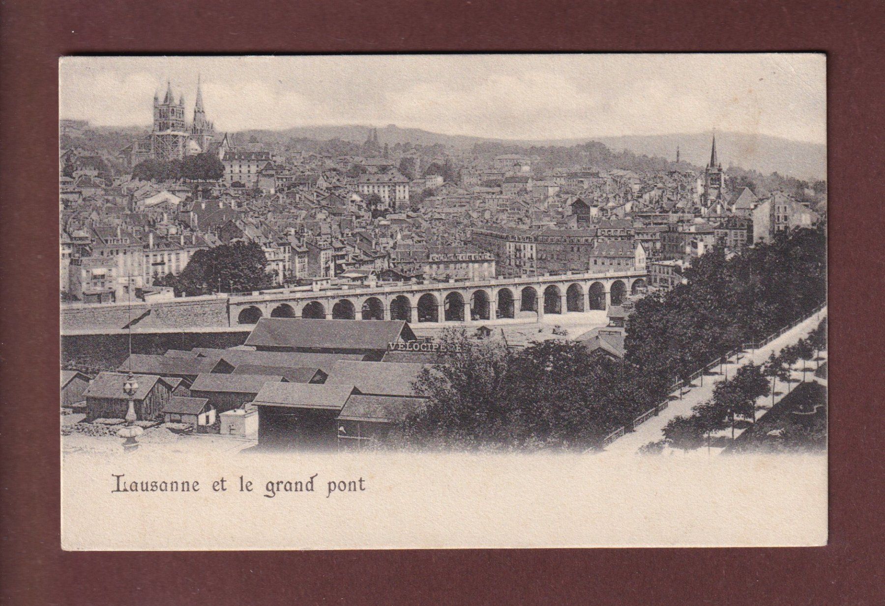 Ansichtskarten: LAUSANNE - Grand Pont – Gebraucht aus Pully von nicecards