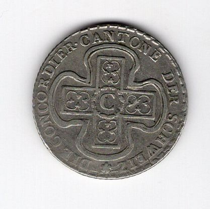 Tutti le monete: (2080) Solothurn, 5 Batz, 1826, vz – Usato da Rüthi (Rheintal) venduto da erdnuessli1 1