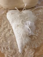 Geschenk Herz Shabby Chic Spitze Stoffherz Liebe Muttertag
