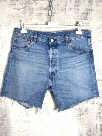 LEVI'S 501 '93 DENIM BLUE WASHED SHORTS Sz: 34
