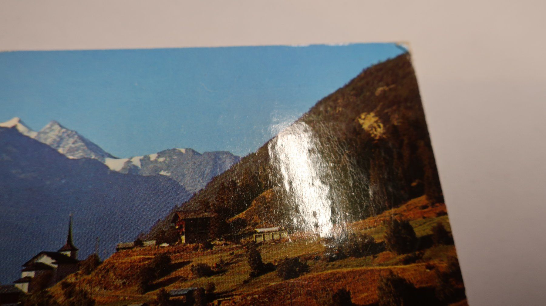 Cartes postales: Zeneggen Wallis Mischabelgruppe 1975 – Défectueux à Cormoret par Pascalll2001 4