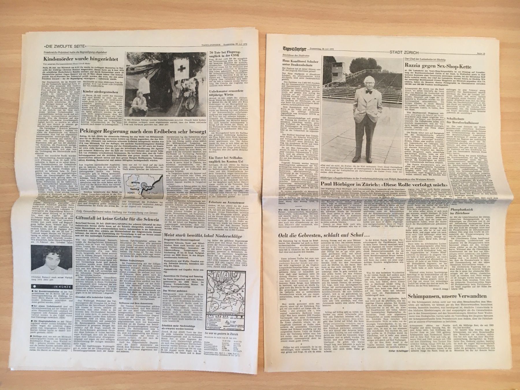 Riviste & Magazine: Tagesanzeiger vom 29. Juli 1976 – Usato da Luzern venduto da Jiggy_8898 6