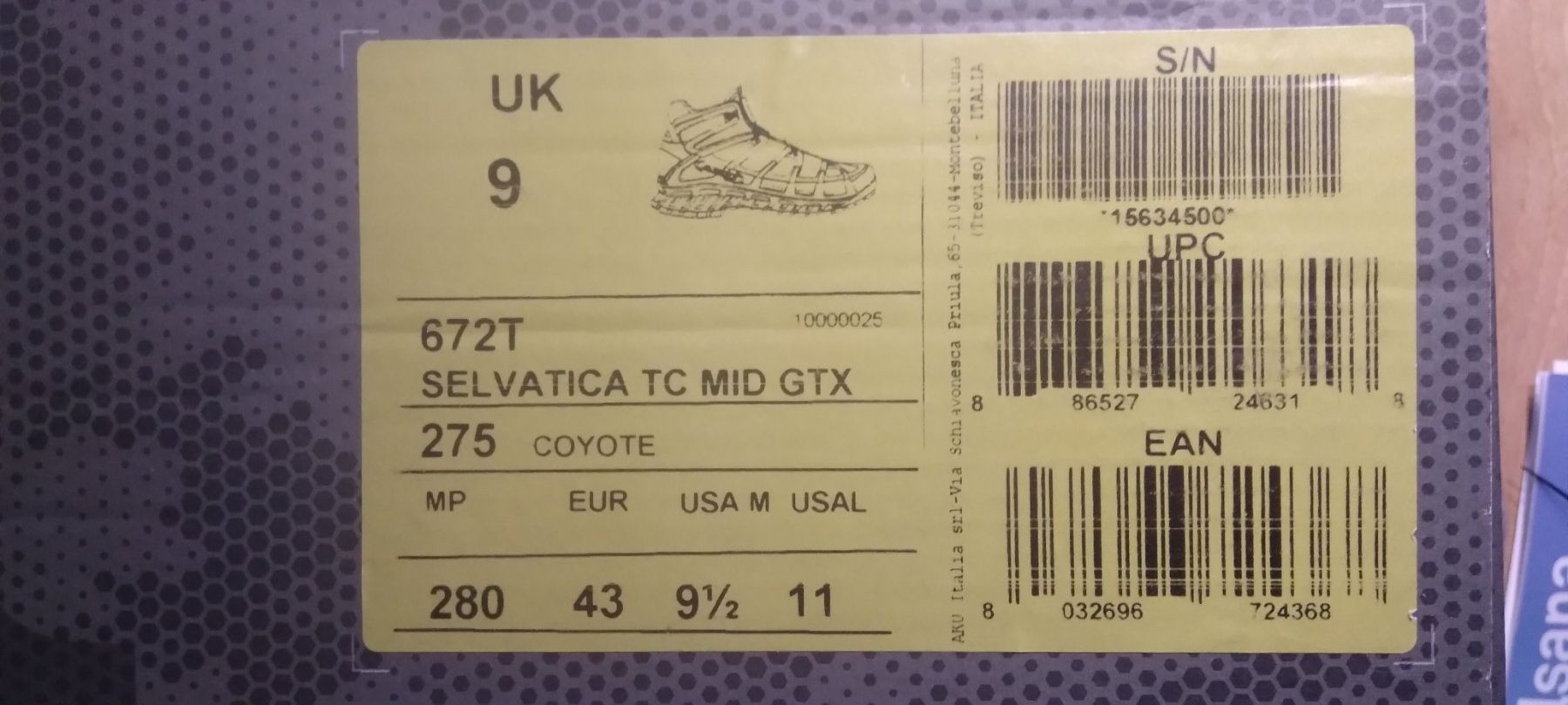 Aku Scarpe da uomo: AKU Selvatica TC MID GTX, Grösse 43, Versand möglich – Nuovo e nell'imballaggio originale da Gächlingen venduto da Madi88 5