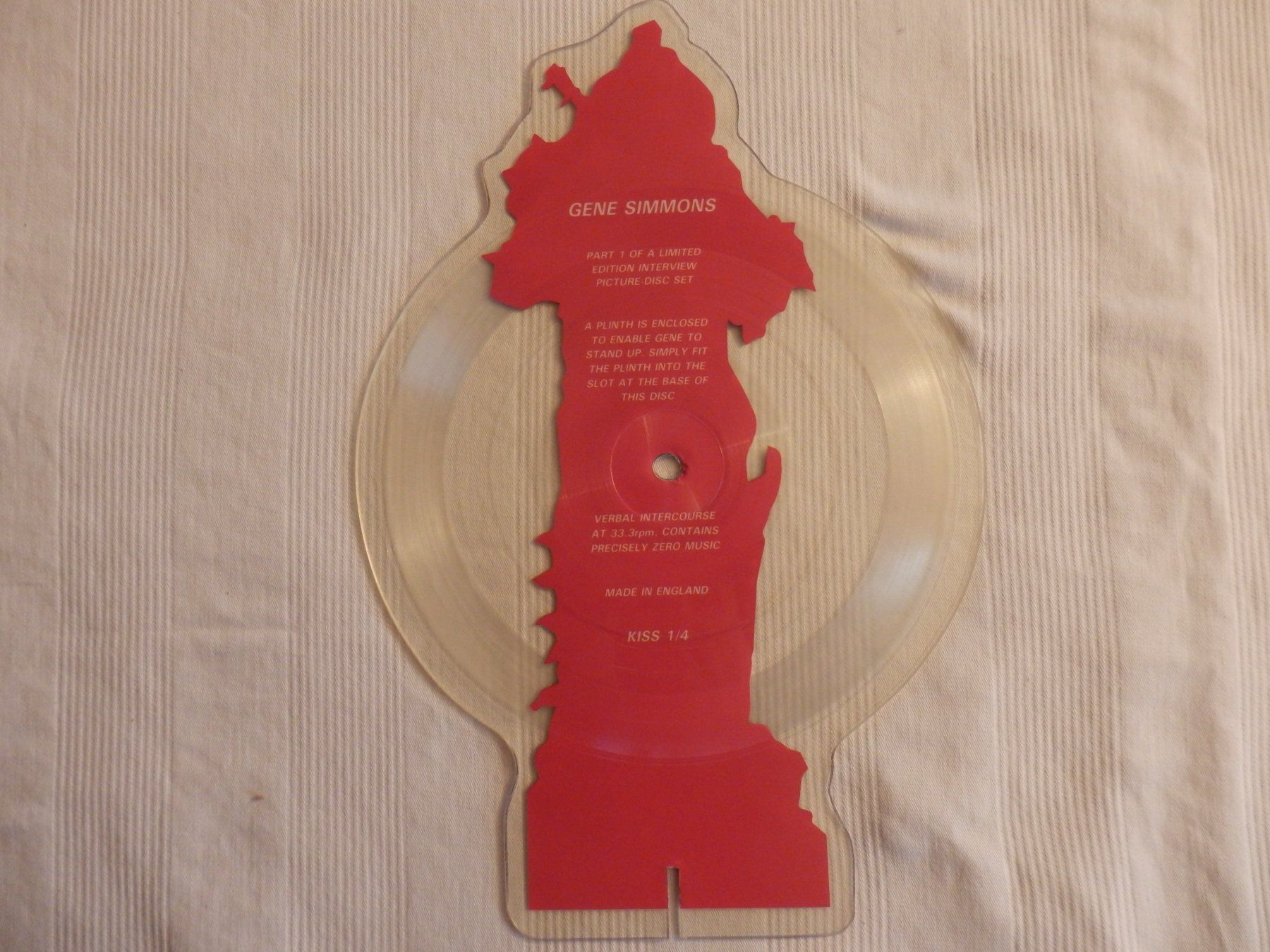 Dischi in vinile: Set de 4 Vinyle Shape de KISS – Usato da Hauterive NE venduto da Davidsonson 2