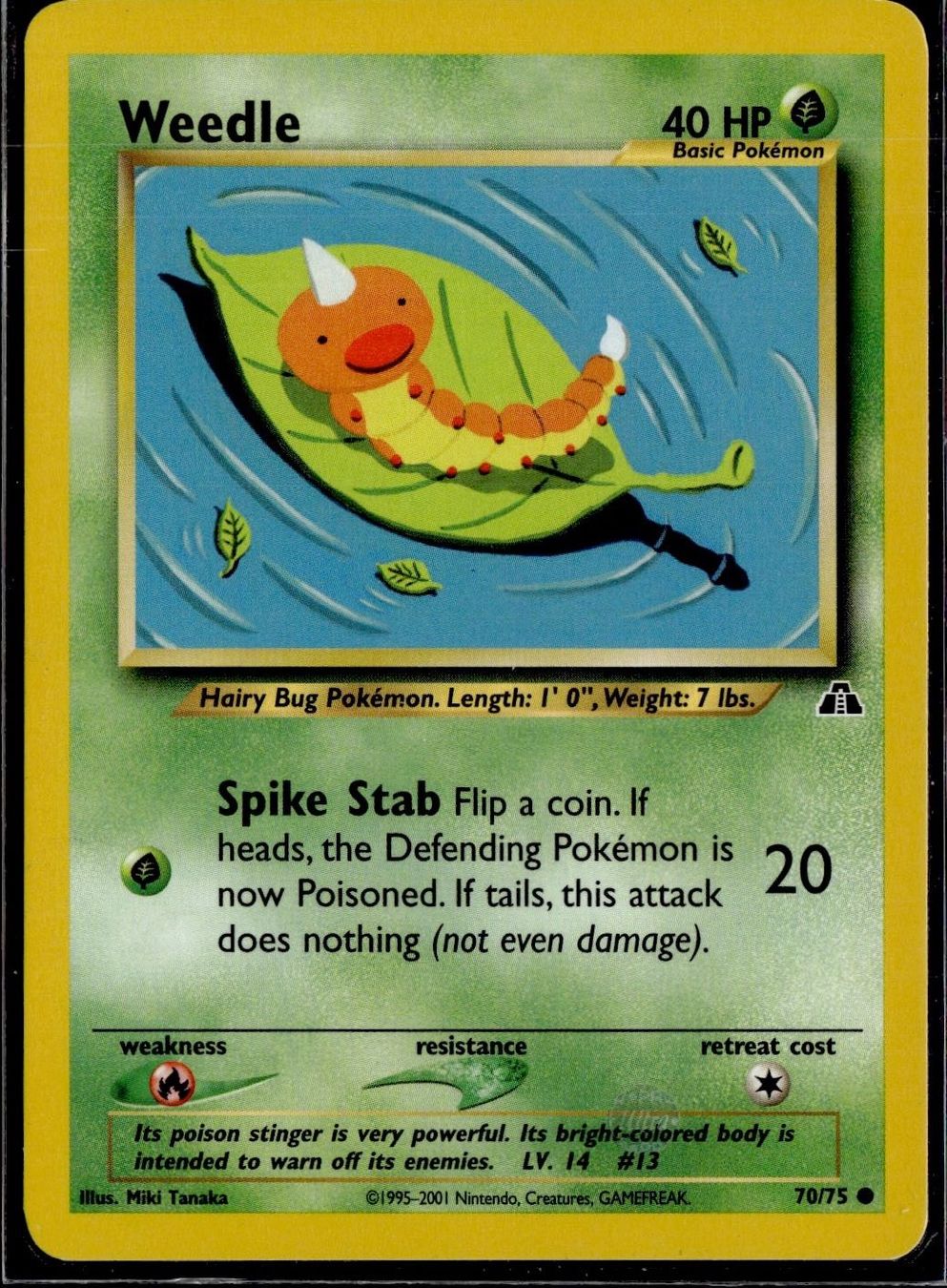 Pokémon Sammelbilder & Trading cards: Weedle Neo Discovery 70/75 Pokémon EN – Gebraucht aus Zürich von pokemon_cards