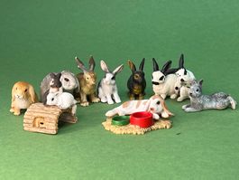 10 Schleich Kaninchen Hasen Hase