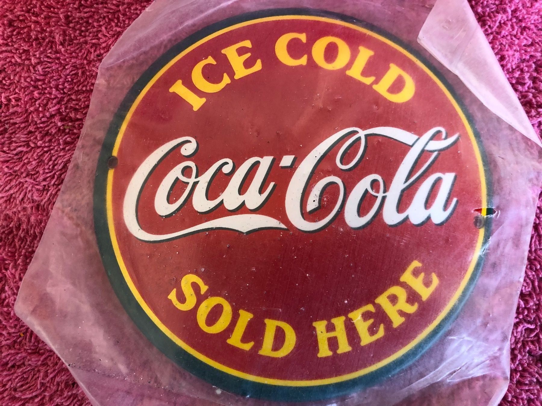 Insegne: Coca Cola werbung sold here – Nuovo e nell'imballaggio originale da Reinach AG venduto da rares75
