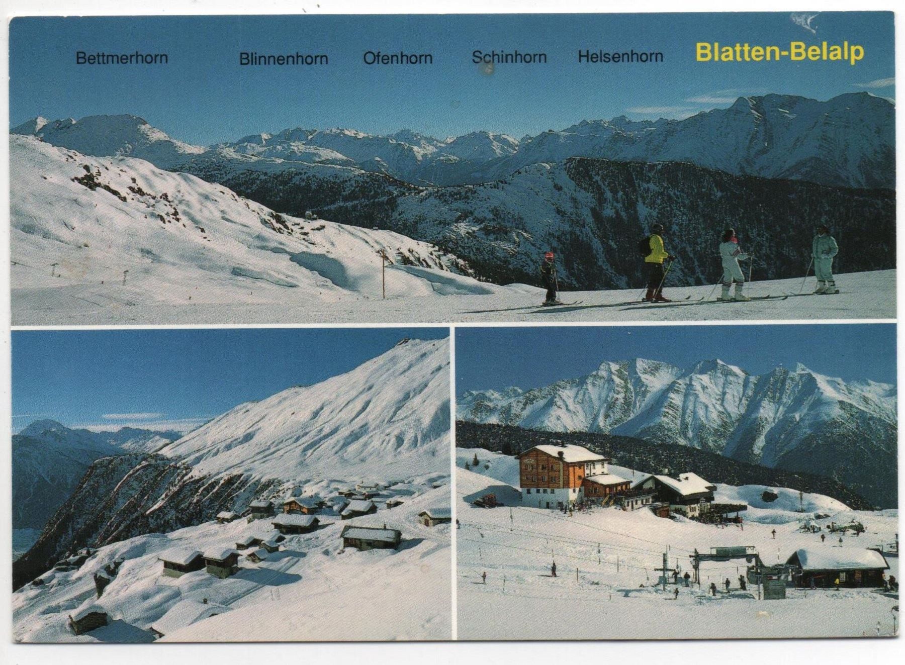 Ansichtskarten: BLATTEN Skigebiet Belalp - Skilift – Gebraucht aus Jona von philajona