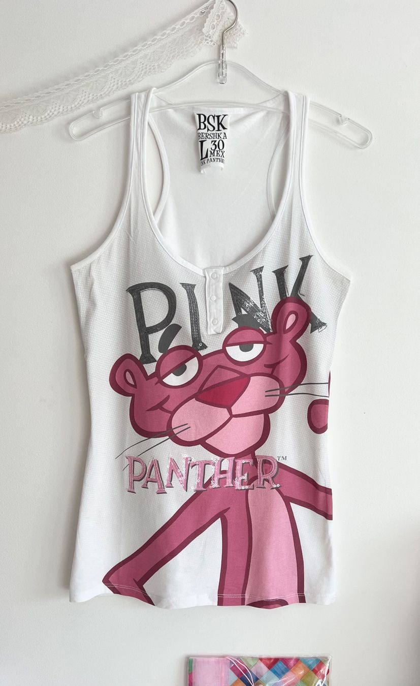 Bershka T-shirts: Pink Panter Tshirt – Neuf (Voir description) à Tagelswangen par fireiceprincess 1