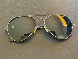 Polaroid Pilotenbrille (Aviator) mit Etui – gebraucht
