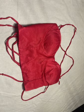 Corsetto rosso con lacci taglia unica -feste 👌vacanze 