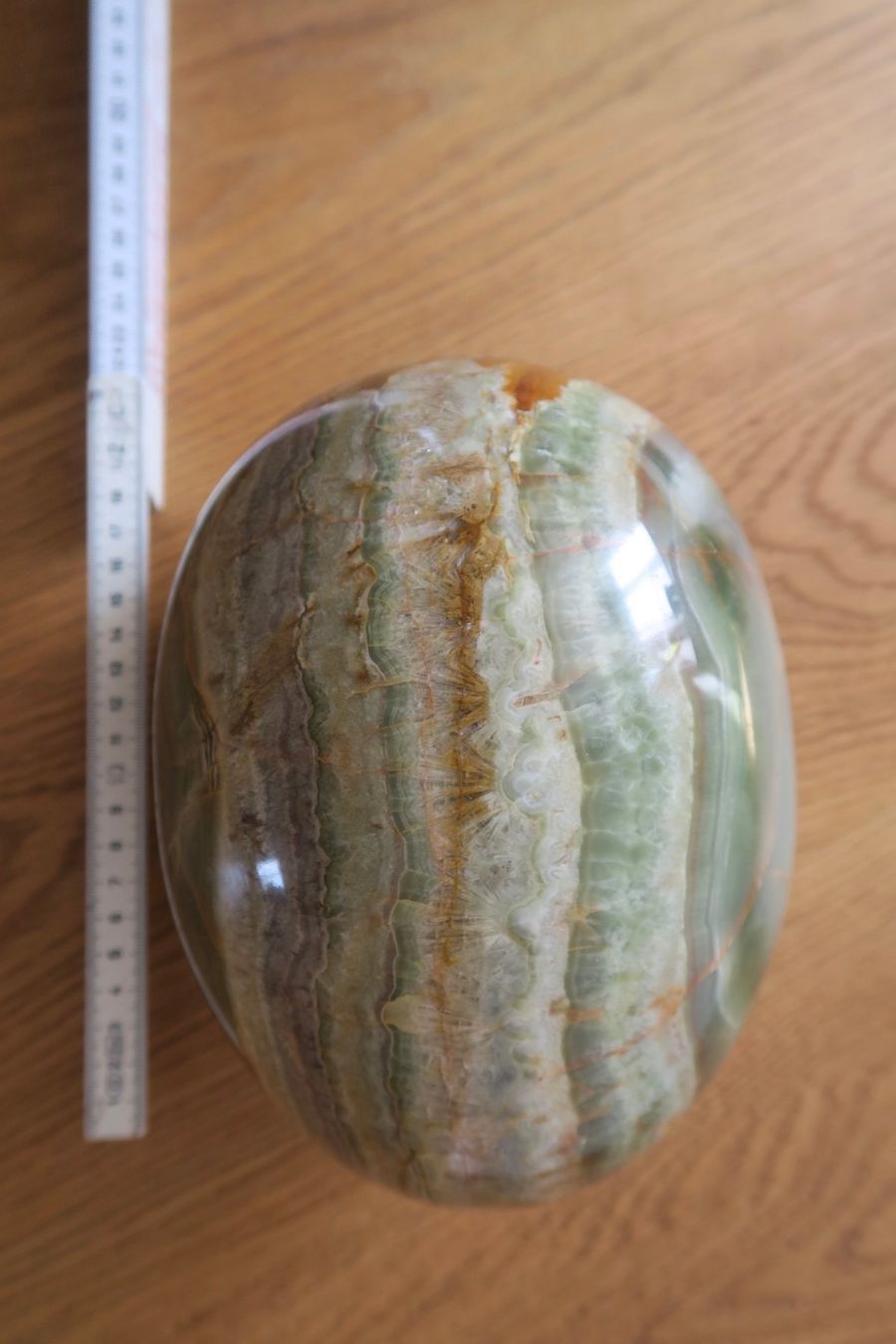 Minerali & Pietre curative: 20 cm grosses Onyx Marmor Ei  mit Standschale – Usato da Wädenswil venduto da Turusukko 5