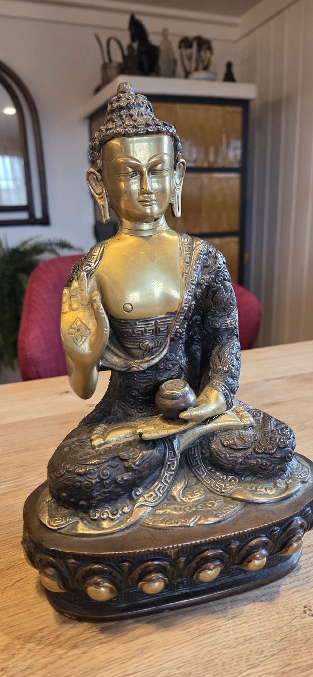 Statuette: Buddha Figur aus Bronze oder Messing – Usato da Rehetobel venduto da hobirot01