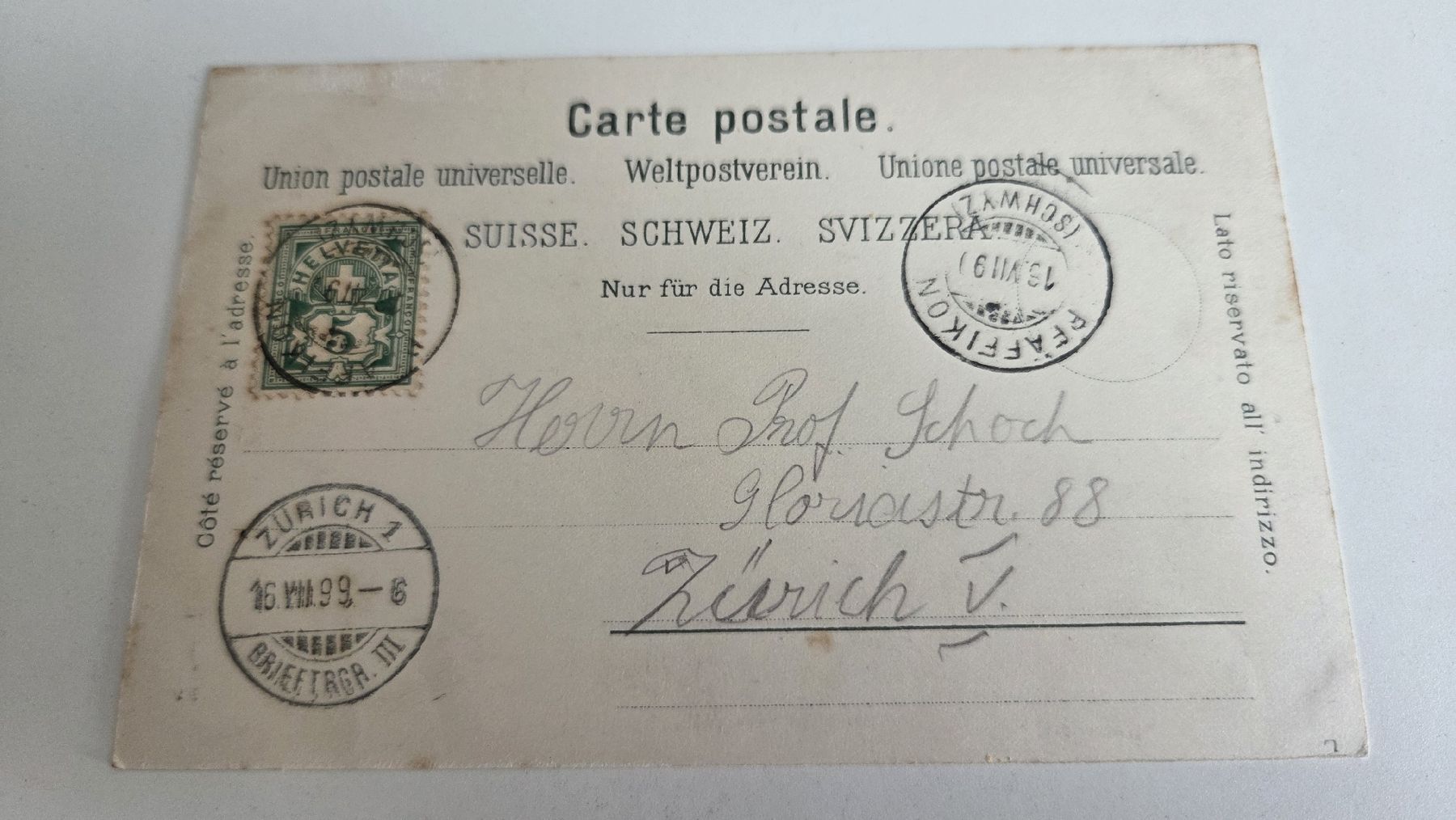 Cartes postales: 1899 Ansichtskarte Litho Wädensweil – D'occasion à Arni AG par Moth68 1