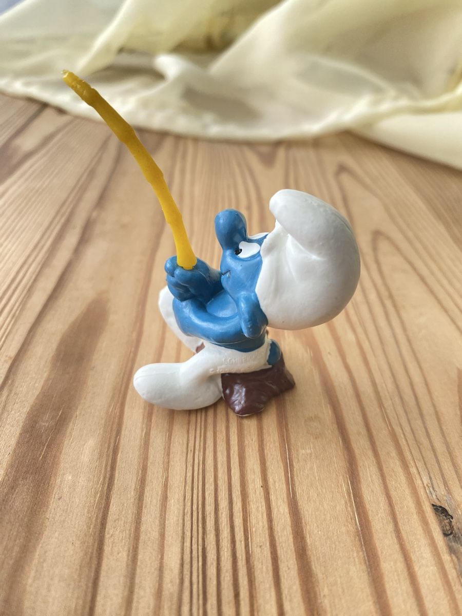 Schleich Statuette: Schlumpf, Fischer – Usato da Fehraltorf venduto da Marian4 1