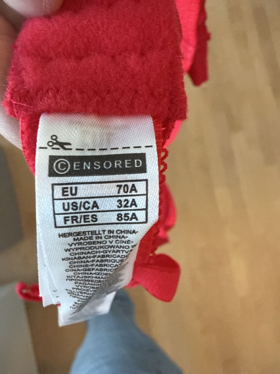 Altra biancheria intima: Roter BH Grösse 70A neuwertig  – Nuovo e nell'imballaggio originale da Eich venduto da jasmingrueter 1