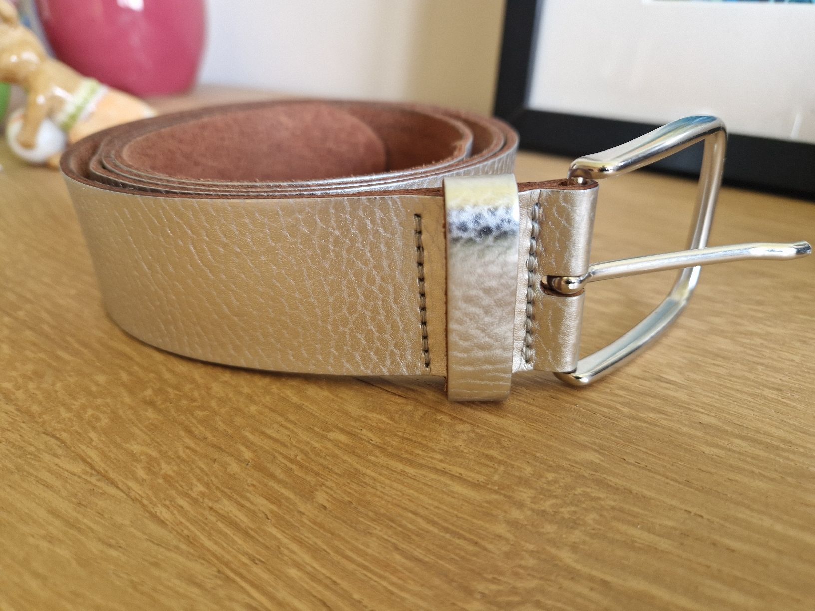 Cinture: Vanzetti Gürtel Leder Silber 105cm – Usato da Lichtensteig venduto da Cocabana_16