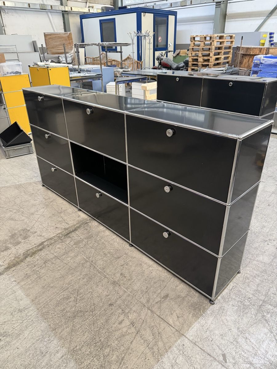USM Regale: USM Haller Sideboard 3x3 Graphitschwarz Q2 – Gebraucht aus Balsthal von Designhaus.Schmitt 1