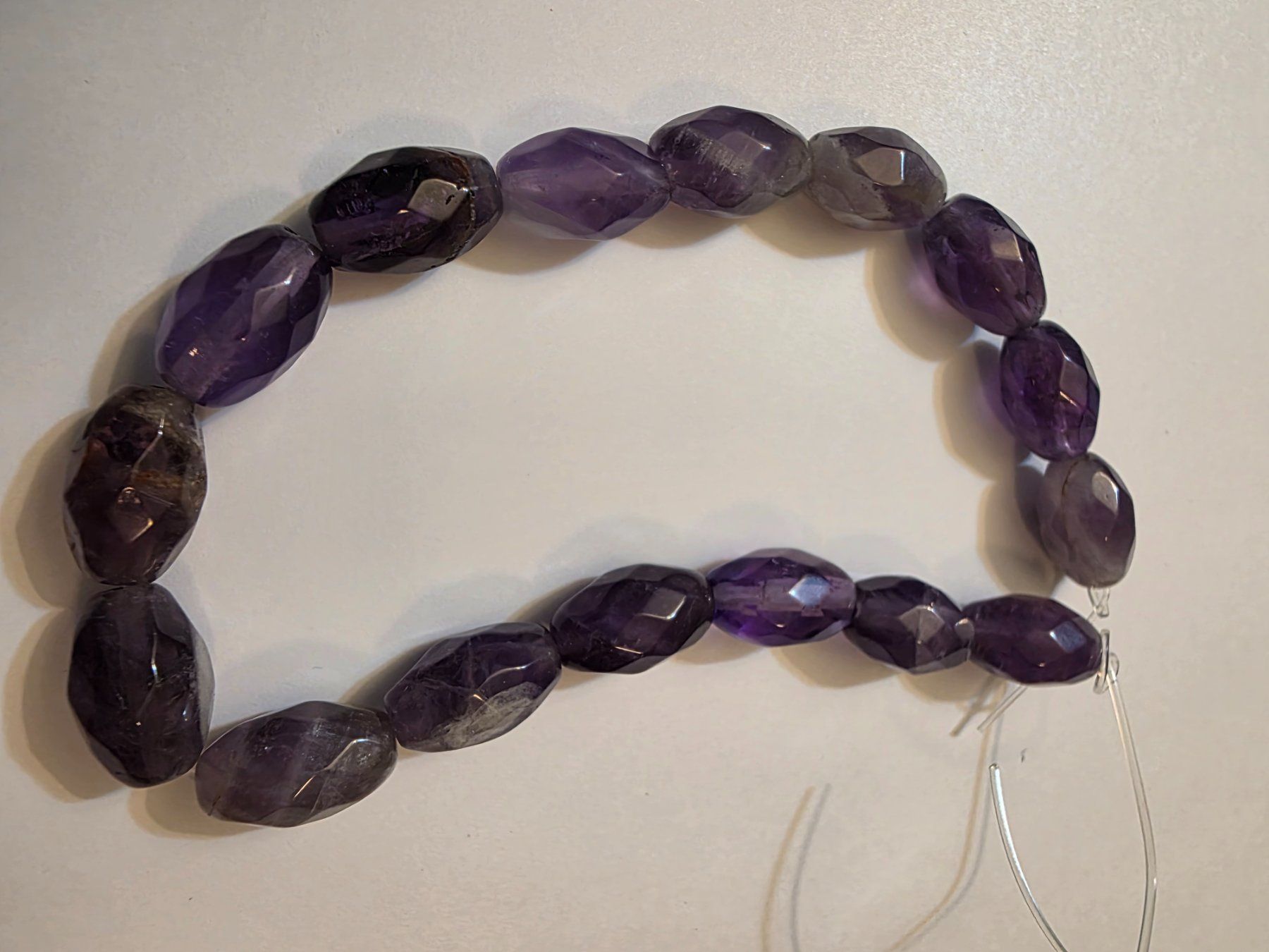 Minerali & Pietre curative: Amethyst Strang 8x12mm. – Nuovo e nell'imballaggio originale da Menziken venduto da Mirager 2