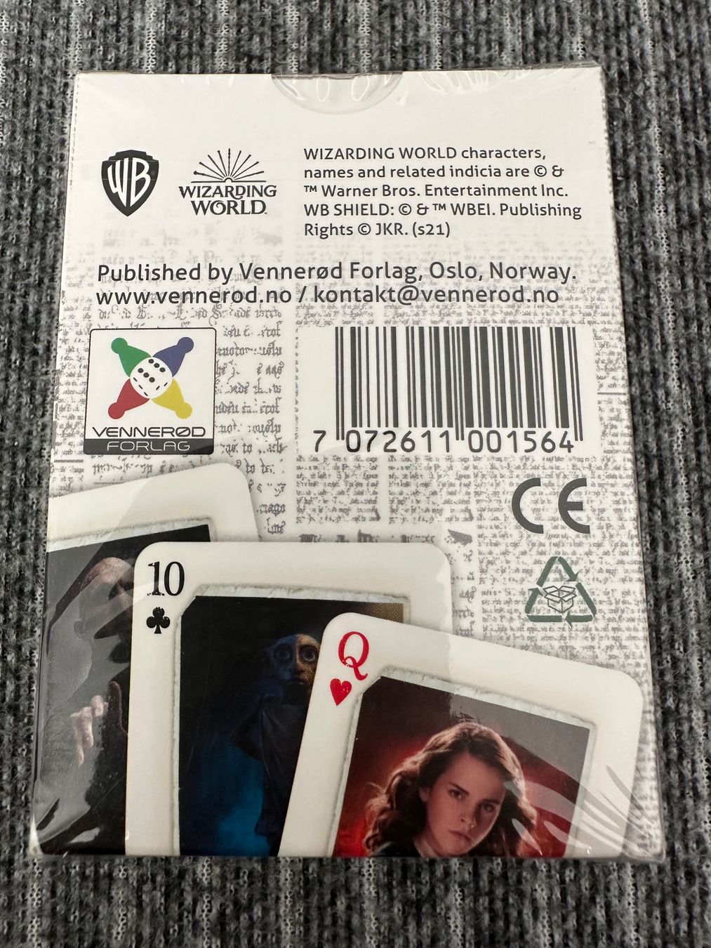 Giochi: Harry Potter Poker-Karten – Nuovo e nell'imballaggio originale da Dierikon venduto da Butcherboy 1