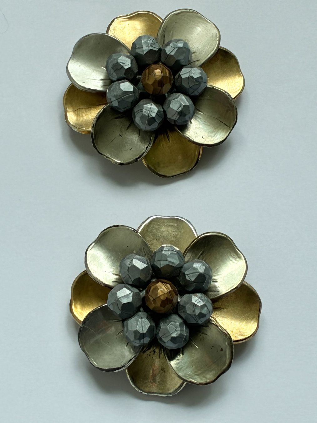 Spille & Fermagli: Vintage Schuhclip Metall in Blumenform – Usato da Kloten venduto da Nephty 7