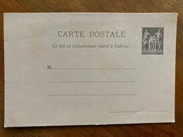 Antike Postkarte Post Rep. Francaise