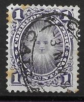 Peru 1886: Wappen 1 C. violett