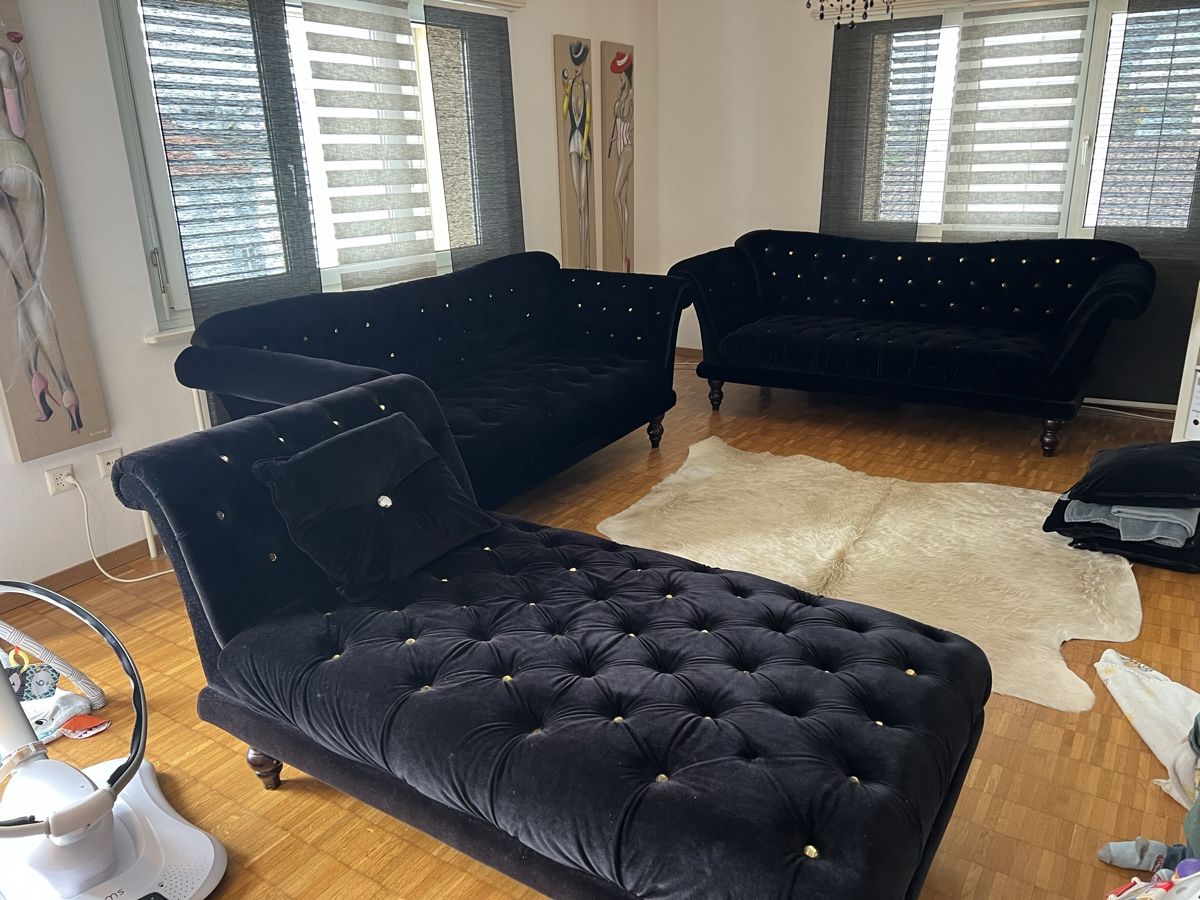 Chesterfield Divani: Swarovski Sofa vom Möbel Märki – Usato da Wil SG venduto da BrunoY 2