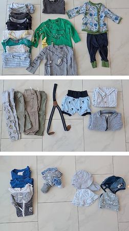 33teiliges Kleiderpaket Gr. 62, eher sommerlich