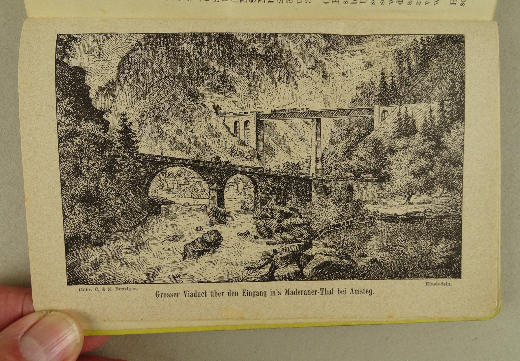 Libri: FÜHRER AUF DER GOTTHARDBAHN 1882 – Usato da Grüningen venduto da Kartensammler 2