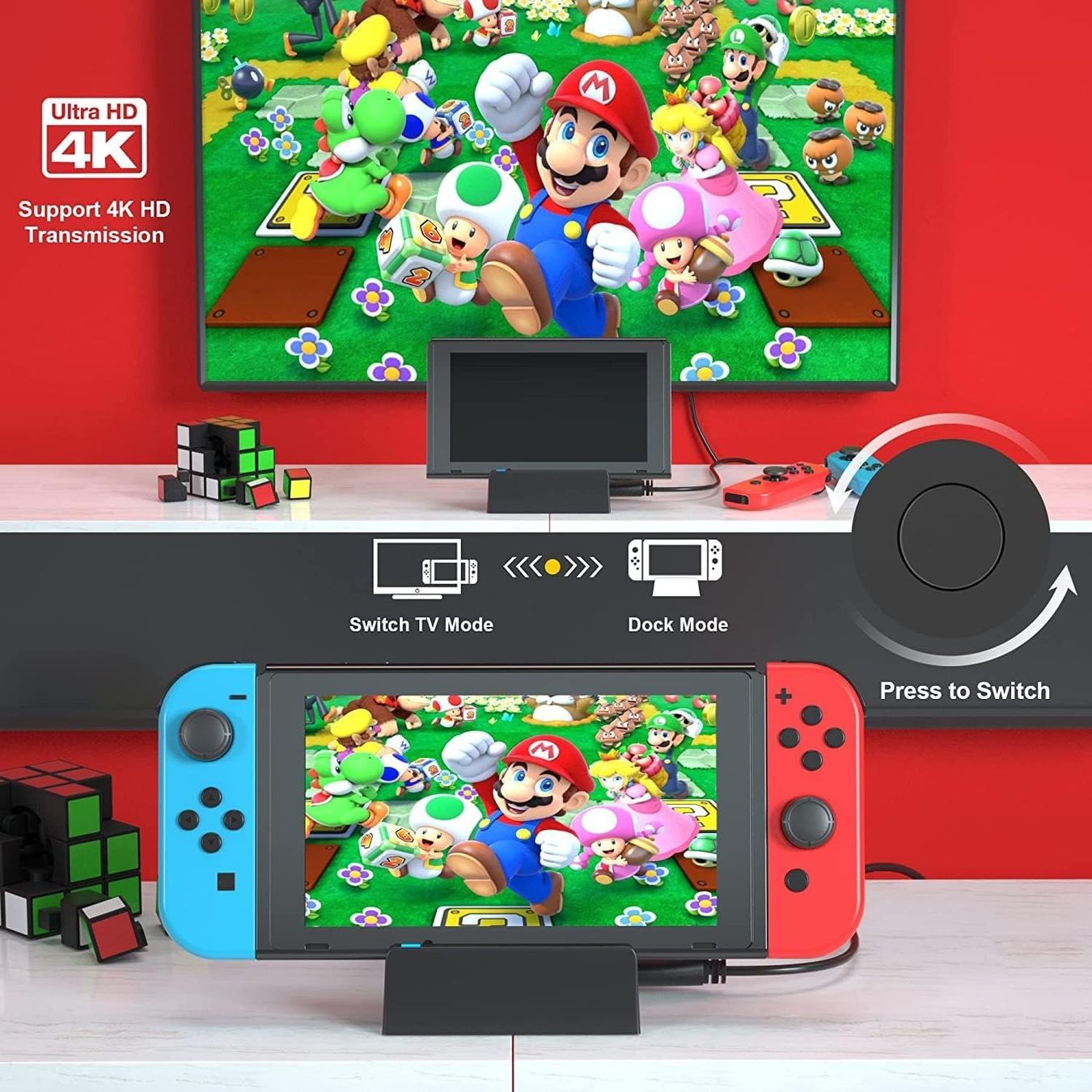 Docking station: Docking Station für Nintendo Switch mit extra USB 3.0 Port – Nuovo (secondo la descrizione) da Thun venduto da Newnewshop 1