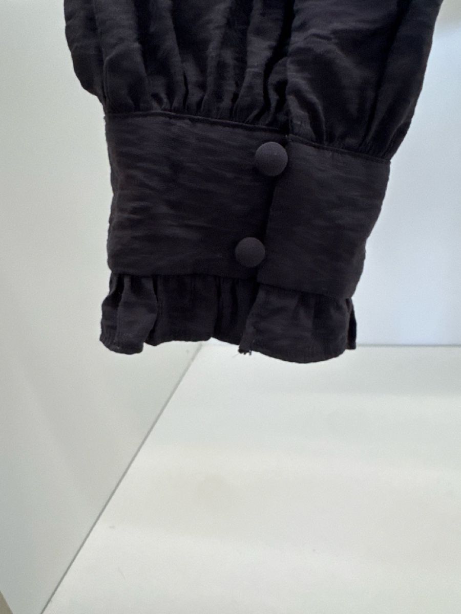 H&M Camicette: H&M Camicetta nera con volant e maniche lunghe, taglia S – Nuovo (secondo la descrizione) da Uetikon am See venduto da lua_rlq2 3