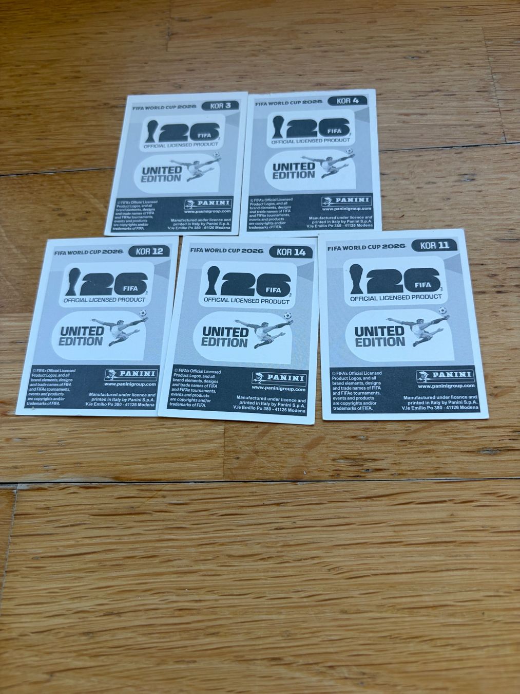 Panini Sammelbilder & Trading cards: Panini KOR 3,4,11,12,14 – Neu (gemäss Beschreibung) aus Zürich von bel5 1