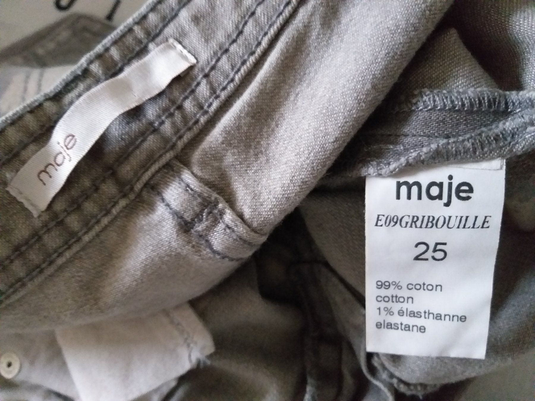 Maje Jeans: MAJE Jeans GRIBOUILLE taille / Grosse 25 – Usato da Cossonay-ville venduto da Super-Price-Quality 9