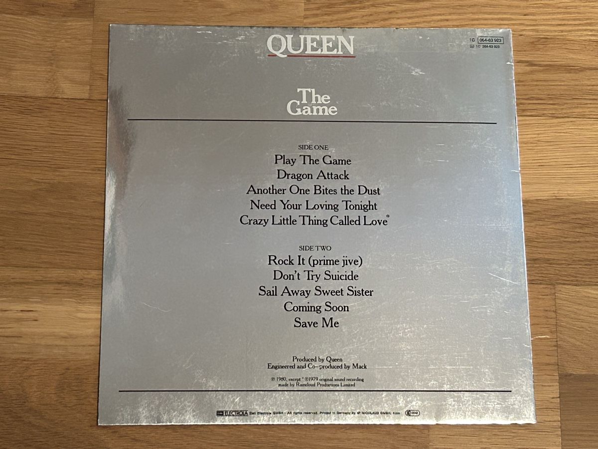 Dischi in vinile: Queen. 1980. The Game – Usato da Faulensee venduto da Mizuno06 1