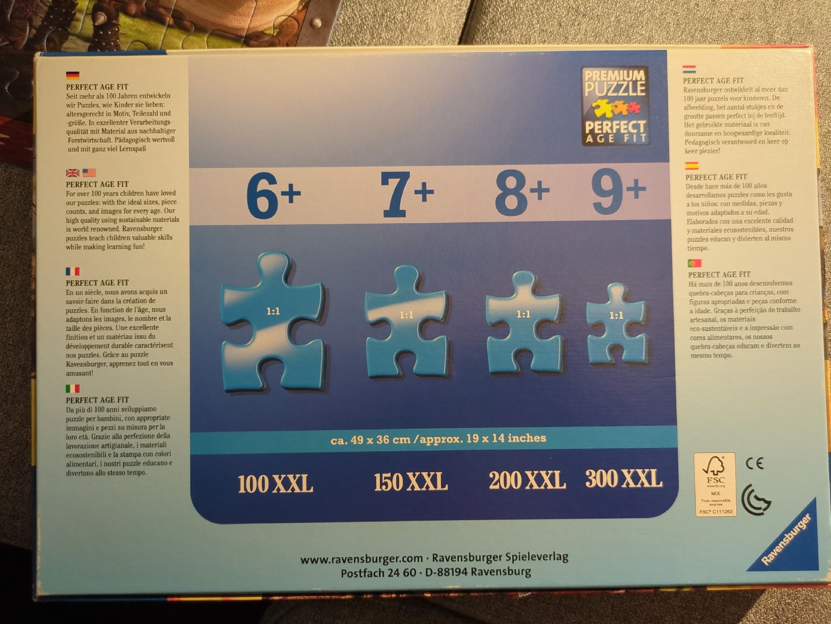 Ravensburger Puzzle: Puzzle Ohnezahn Dragons – Usato da Luzern venduto da reg_dq65 2